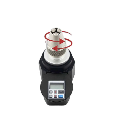 BTG-S Series Digital Torque Meter Wrench With LCD Display, Pro Grade Torque Tester, Dual Modes, Torque Direction Tracking, Memory Storage, Handy Gadget For Mechanics And DIY Enthusiasts BTG-1S Adapter, front view