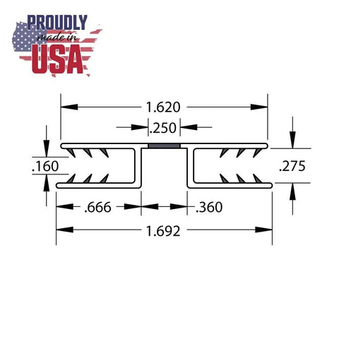 3 Pack 48 Inch Clear Acrylic Hinges For 1/4 Inch Drum Shield Panels Featuring Tooth In Groove Mechanical Lock Pinless Design