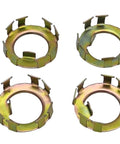 Four metal zinc-coated spindle nut retainers for Dexter trailer axles, 4-pack