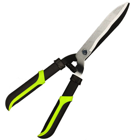 Heavy Duty Hedge Clippers With Sharp Wavy Blades For Easy Pruning Of Hedges And Borders, 19 Inch Garden Shears
