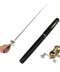 Pocket Size Pen Fishing Pole And Reel Combo For Travel Ultra Portable Telescopic Mini Rod With Micro Collapsible Design