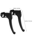 Universal Wheelchair Brake Lever Replacement Kit Heavy Duty Iron And Plastic Build Easy Install Hand Brakes For Wheelchairs Sturdy Secure Locking Parking Brakes Fits 2.2cm Opening 4 Pack, black brake levers with 6.0 cm and 13.3 cm dimensions