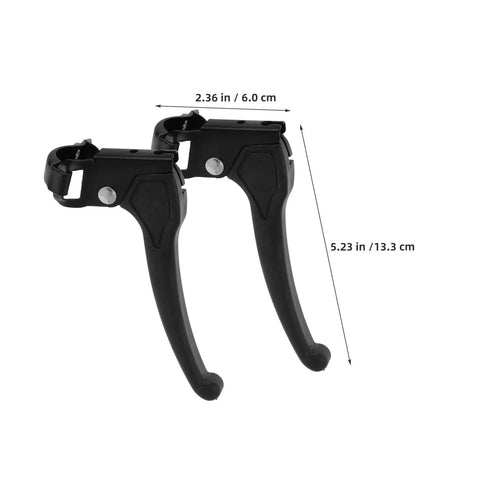 Universal Wheelchair Brake Lever Replacement Kit Heavy Duty Iron And Plastic Build Easy Install Hand Brakes For Wheelchairs Sturdy Secure Locking Parking Brakes Fits 2.2cm Opening 4 Pack, black brake levers with 6.0 cm and 13.3 cm dimensions