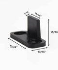 Adjustable Double Clip Floor Guide For Sliding Barn Door Premium Plastic Floor Mounted Guide Quiet And Smooth Sliding Screws Included Hardware For Barn Door Track System No Fuss Install with dimensions visible