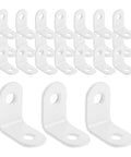 Stainless Steel Right Angle Corner Brackets With Screws, 24 Pack, L Shaped Braces for wood shelves and furniture, heavy duty