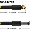 Pack Of 4 Washer Shock Absorbers For Samsung Washers To Stop The Shake Front Black And Rear Yellow Replacement Kit DC66-00470B