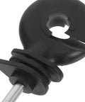 Heavy Duty Electric Fence Wire Insulators For Wood Posts With Socket Installation Tool Easy Plug And Play Holding Insulators For Cattle Made Of PP PE And Carbon Steel Black For Farm Use black screw-in insulator