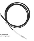 Fiber Optic Sensor Probe Cable 1 Meter Long With Gasket Nut Light Sense Diffuse Reflective Digital Fiber Optic M6 Probe shown coiled