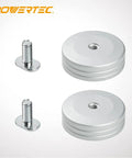 Round T Track Stop 2 Pack Pro Grade For Oval Circular And Angular Woodworking Pieces Lock In Place Clamping System shown