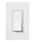 Diva LED Plus Dimmer Light Switch For Dimmable LED Halogen And Incandescent Bulbs 150 Watt Single-Pole Or 3-Way White Front View