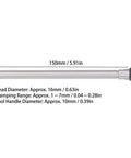 Beefy High Concentricity Straight Collet Chuck Holder ER11, 1-7mm Clamping Range, Grounding Inner Hole, 40Cr, side view