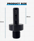 3/8 Inch Hex Shank To 5/8-11 Male Arbor Adapter For Core Drill Bits And Diamond Hole Saw Attachments with 55mm length