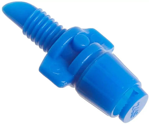Micro Spray Jet Drip Emitter With 10 To 32 Threaded Inlet For Garden Watering Half Circle Fan Pattern Ideal For Groundcovers And Flower Beds Veggie Plots 10 Pack Blue