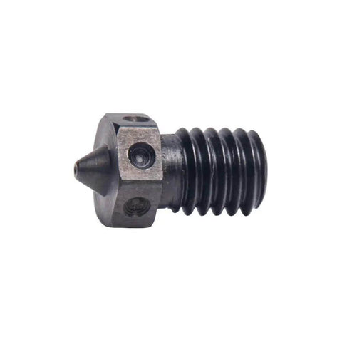 Hardened Steel M6 Nozzle for 1.75mm Filament, CNC Machined, Side View, 0.25mm Diameter