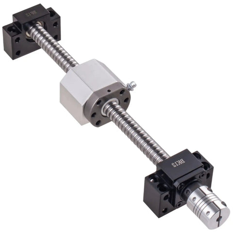Rock Solid SFU1605 RM1605 Ball Screw Kit 16mm By 600mm With Metal Deflector Nut BK BF12 CNC Machined Ends