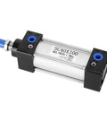 Double Acting Pneumatic Cylinder With Lightweight Aluminum Body For Industrial Automation Workhorse Build SC40X100 close-up view