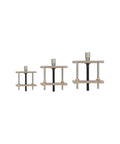 Three sizes of Watch Repair Kit With Movement Holder Set, metal base holders, durable rust-resistant construction for watches.