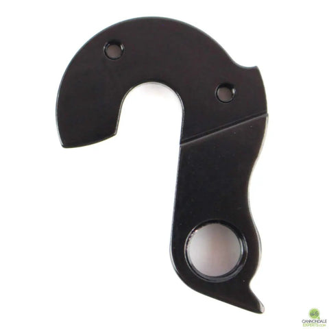 Road Bike Derailleur Hanger KF096 Replacement in Black, durable aluminum alloy, front view.