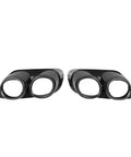 Changan UNIK 2021 2024 Carbon Fiber Exhaust Tail Pipe Muffler Cover With Stainless Steel Inner Liner shown in pair