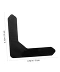 8 Pcs Slip Rug Tape Fixing Stickers For Hardwood Floors Tiles And Rugs No Slip Adhesive Floor Stickers, black L-shaped 12 cm