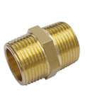 Brass hex nipple pipe fittings 3/4 NPT male threads for plumbing