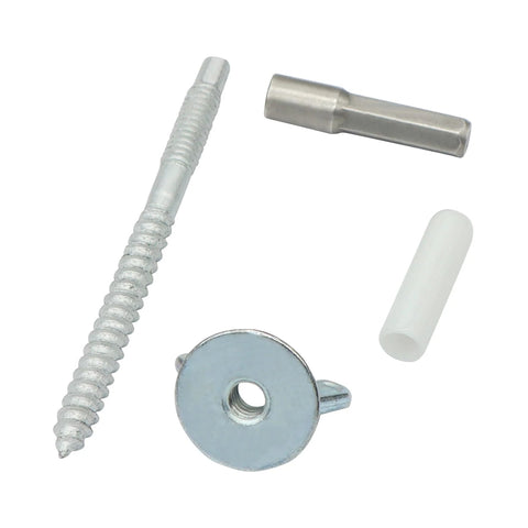 30 Pack 1/4-20 X 2-1/4 Inch Hurricane Anchor Kit With Steel Anchor Bolts Washered Wing Nuts Thread Protectors And Driving Tool