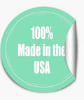 Round mint green sticker with '100% Made in the USA' text; Welding Enthusiast Magnetic Pack For Fridge And Locker