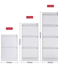 Modern Minimalist 4 Drawer File Cabinet Built From Durable Steel For Office And Living Room This Slick Metal Storage Unit For Documents