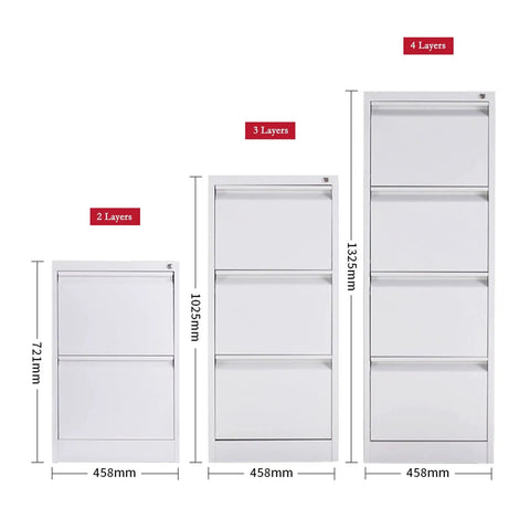 Modern Minimalist 4 Drawer File Cabinet Built From Durable Steel For Office And Living Room This Slick Metal Storage Unit For Documents