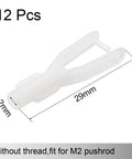 12 Pieces Nylon Clevis 2 By 29mm For RC Aircraft And Jets Servo Arm Clip Replacement Fits Micro Servos DIY