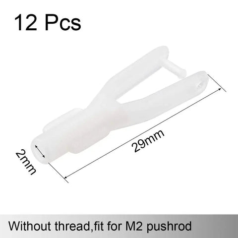 12 Pieces Nylon Clevis 2 By 29mm For RC Aircraft And Jets Servo Arm Clip Replacement Fits Micro Servos DIY