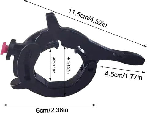 Universal Motorcycle Cruise Control Throttle Clamp Kit For Most Motorcycles And Electric Vehicles, No Tool Needed Handlebar Mount, Durable Black Aluminum Alloy Throttle Booster, Improves Comfort, Smooth Acceleration, And Fuel Efficiency