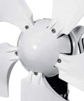 Close-up of 5-blade wind turbine part of Portable Solar And Wind Hybrid Generator 3500W Low Noise AC Output With 5 Blade Wind Turbine And MPPT Controller All In One 12V To 220V Ready For Home Boats Street Lighting And Off Grid.