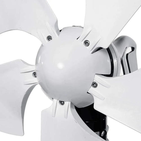 Close-up of 5-blade wind turbine part of Portable Solar And Wind Hybrid Generator 3500W Low Noise AC Output With 5 Blade Wind Turbine And MPPT Controller All In One 12V To 220V Ready For Home Boats Street Lighting And Off Grid.