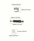 Dimensions of Three In One Furniture Fastener Set For Rock Solid Joints And Smooth Finish Industrial Hardware.