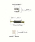 Heavy Duty 3 In 1 Cam Screw Hardware Set Quick Mount Fasteners With Smooth Finish For Rock Solid Furniture Assembly And Repair Including Dressers Shelves Tables And Cabinets Pack Of 200, various sizes of cam bolts and locking pins.