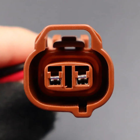 Front view of the socket from the Front Side Marker Light Connector And Socket Kit For 1996-2002 Toyota 4Runner Durable High Temp Wiring Harness