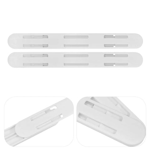 Eight Piece Adhesive No Fuss Drawer Slides For Baskets And Drawers Ten Inch ABS Plastic Rails With Silent Operation