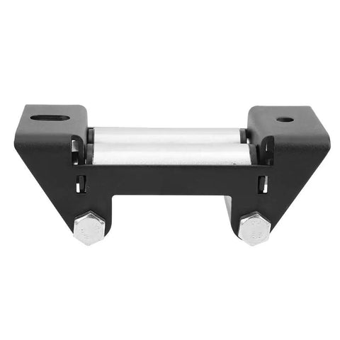 Heavy Duty 12 Volt Electric Winch With 4500 Lb Pulling Capacity Perfect For Off Road Recovery And Vehicle Towing Jobs On Any Trail winch roller fairlead, steel construction, heavy-duty design.