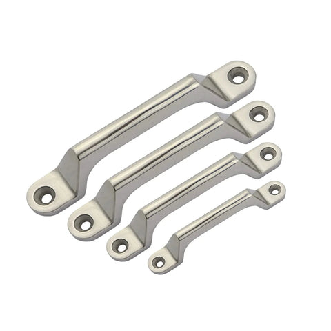 Heavy Duty 304 Stainless Steel Drawer Cabinet Pulls And Door Handles For Windows And Toolboxes Durable Corrosion Resistant Industrial Hardware 7 Size Options 90mm Hole Centers Screws Not Included, multiple sizes shown laying flat