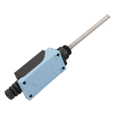 TZ-8167 BM-8167 Limit Switch with Flexible Spring Arm, blue housing, for CNC machinery, 380V 10A rating, durable industrial sensor.