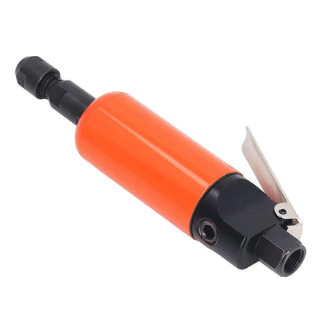 Lightweight Pneumatic Straight Die Grinder Compact Air Powered Tool delivers knockout torque with smooth spin, featuring a rugged orange steel housing.