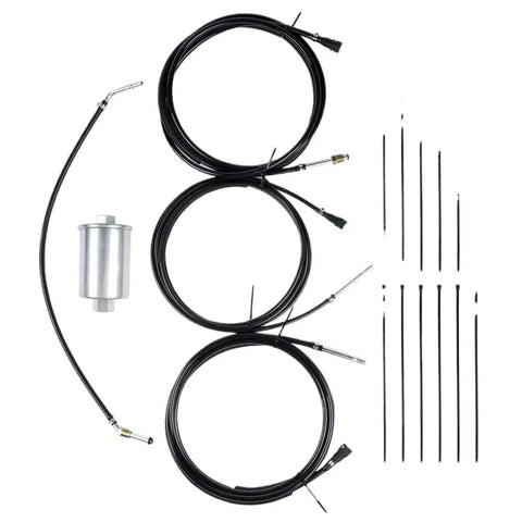 Premium Nylon Fuel Line Replacement Kit For Chevy Tahoe Suburban Avalanche And GMC Yukon XL 1500 2500 Models Fits 2000 Through 2004 Years Direct Swap Build To Stop Leaks Fast, coiled nylon lines with fittings
