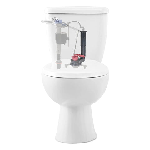 Universal 2 Inch Adjustable Toilet Flush Valve Repair Kit With Toilet Tool Multicolor Includes PerforMAX Water Saving Flapper For Leaky Tank Repair And Flush Performance No Fuss Install Fits Most 2 Inch Valves