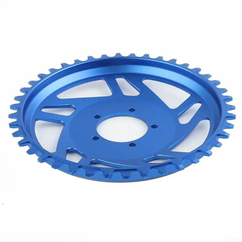 42T Aluminum Alloy Offset Chainring For Bafang BB SHD Motor E Bike Upgrade Lightweight 180G, blue, 176x176x24.5mm
