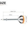 Heavy Duty Adjustable Leveling Feet With M8 X 100mm Thread showing dimensions 135mm tall and 50mm wide swivel base design.
