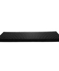 Black anti static circuit board rack tray for electronics projects, lightweight PCB storage holder, front view