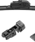 24 Inch Beefy Beam Windshield Wiper Blade With Click On Adapter for easy installation and three interchangeable adapters.