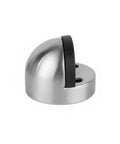 Heavy 2.2 Lb Stainless Steel Door Stop Wedge with brushed finish for hardwood and tile, non-magnetic interior prop, 1-pack.