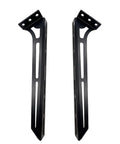 STILEALUS steel amplifier rack mounting brackets, black powder-coated, pair